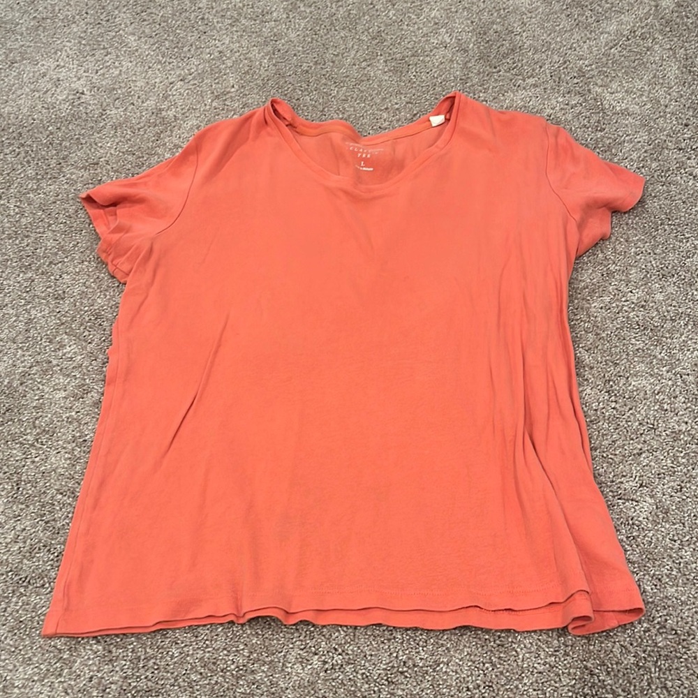 Croft & Barrow classic coral tee large